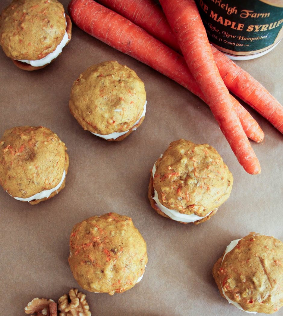 Maple Cream Cheese Frosting carrot cake whoopie pies with maple cream cheese frosting Maple Cream Cheese Frosting carrot cake whoopie pies with maple cream cheese frosting