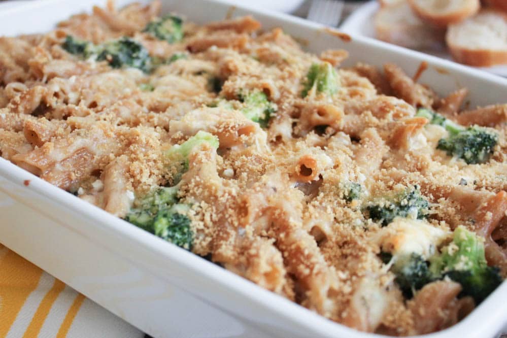 Cheesy Baked Penne with Chicken and Broccoli Domesticate ME!