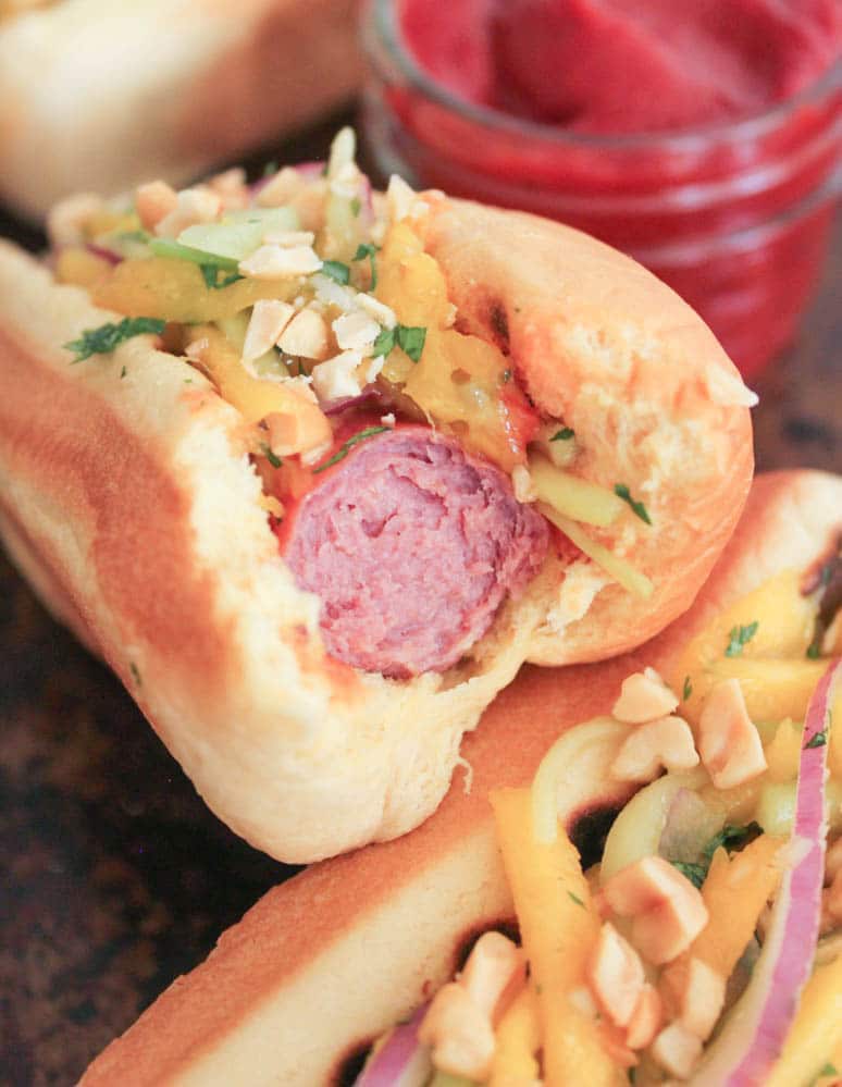 dogs and cucumbers thai dogs with cucumber mango slaw and srirachup domesticate me dogs and cucumbers thai dogs with cucumber mango slaw and srirachup domesticate me